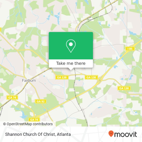 Shannon Church Of Christ map