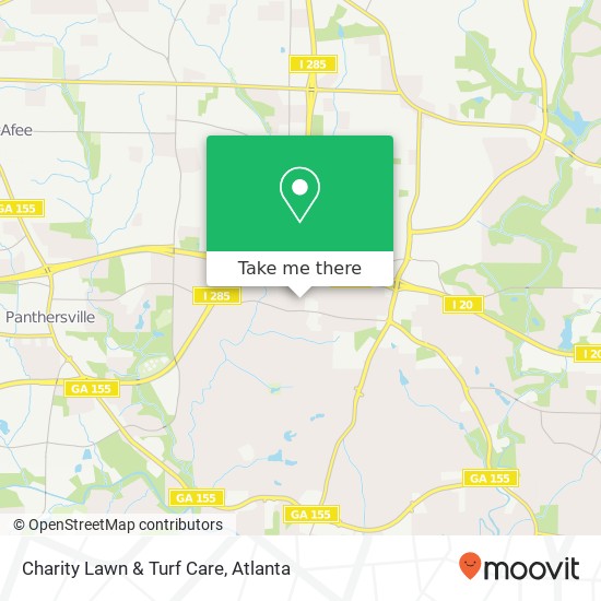 Charity Lawn & Turf Care map