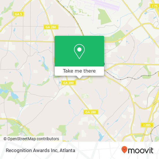 Mapa de Recognition Awards Inc