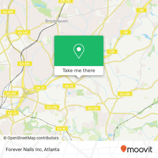 Forever Nails Inc map