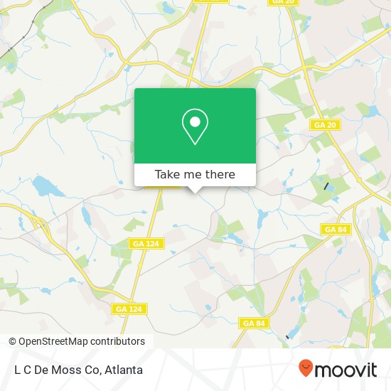L C De Moss Co map