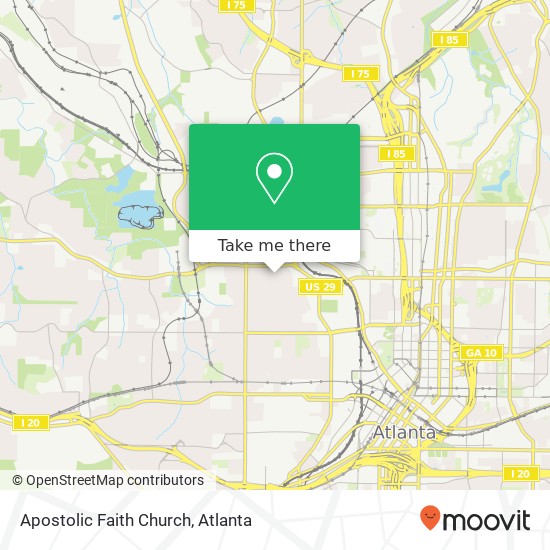 Mapa de Apostolic Faith Church