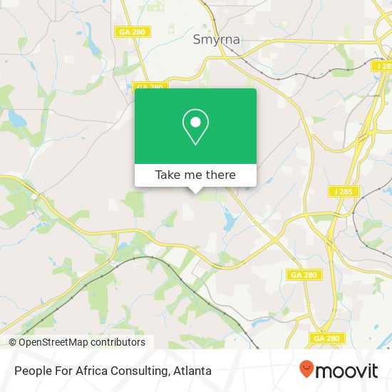 People For Africa Consulting map