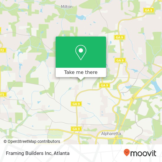 Mapa de Framing Builders Inc