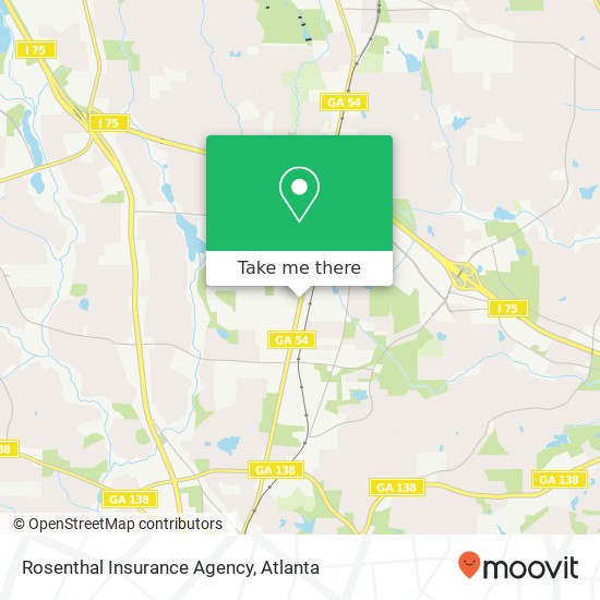 Mapa de Rosenthal Insurance Agency