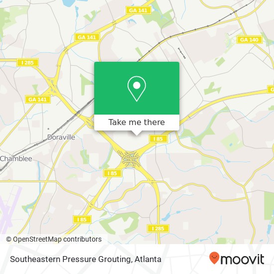 Mapa de Southeastern Pressure Grouting