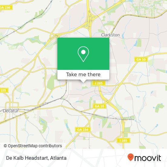 De Kalb Headstart map