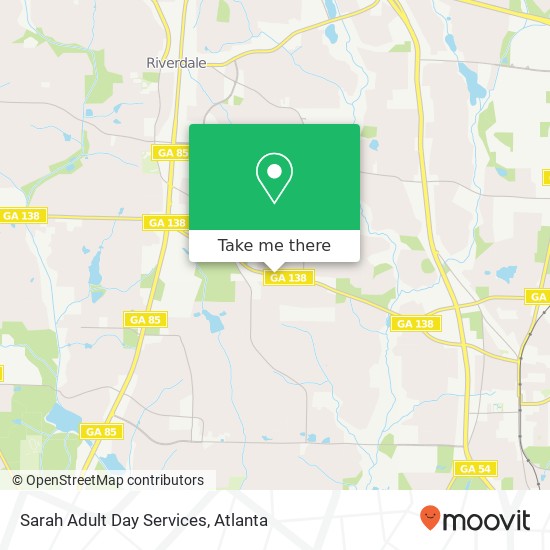 Sarah Adult Day Services map