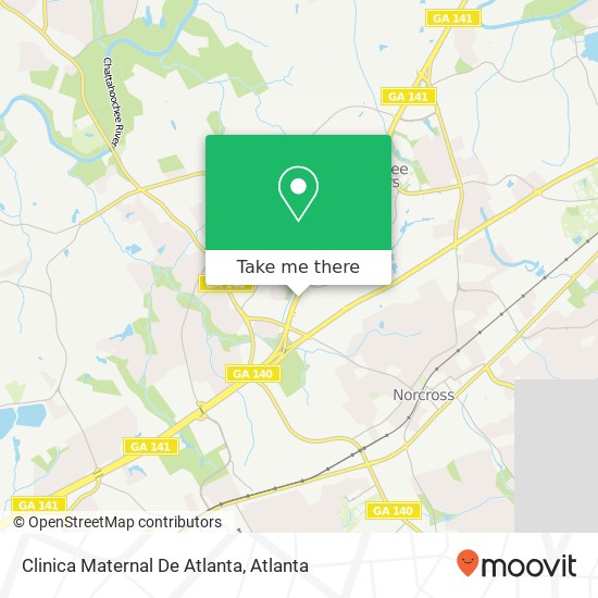 Mapa de Clinica Maternal De Atlanta