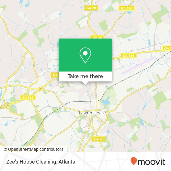 Mapa de Zee's House Cleaning