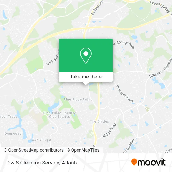 D & S Cleaning Service map