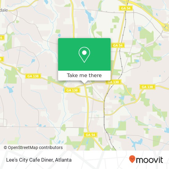 Lee's City Cafe Diner map