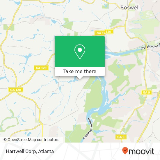 Mapa de Hartwell Corp