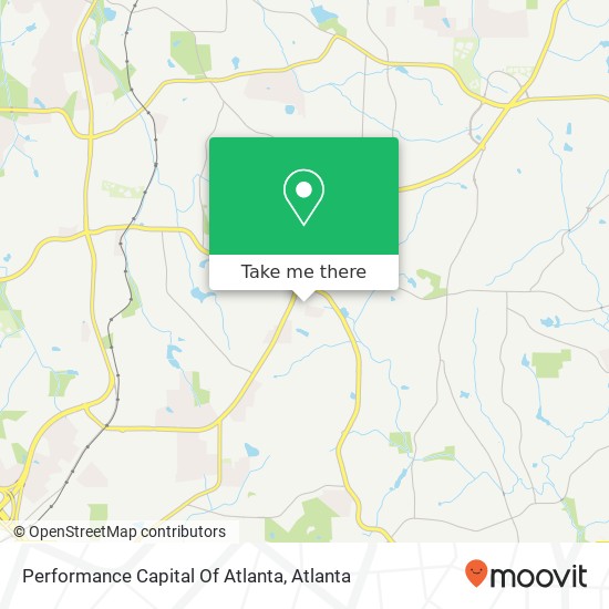 Performance Capital Of Atlanta map
