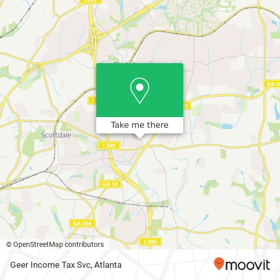 Geer Income Tax Svc map