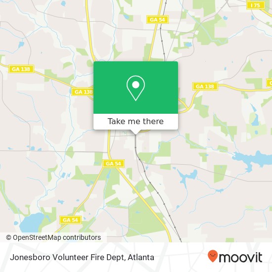 Jonesboro Volunteer Fire Dept map