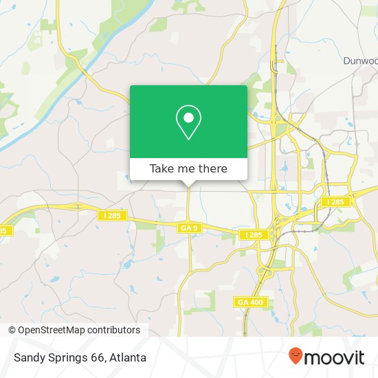 Sandy Springs 66 map