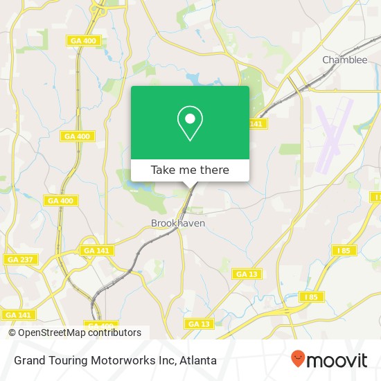 Mapa de Grand Touring Motorworks Inc