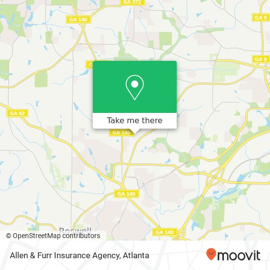 Mapa de Allen & Furr Insurance Agency