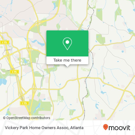 Vickery Park Home Owners Assoc map