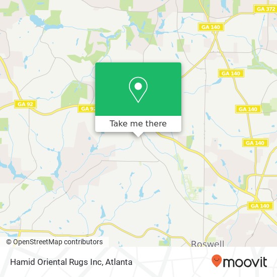 Hamid Oriental Rugs Inc map