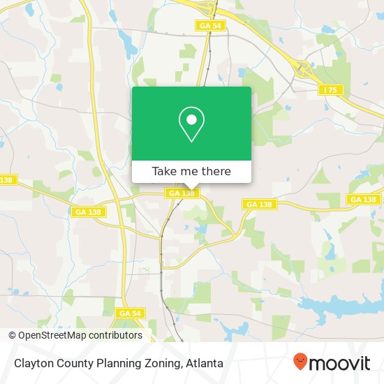 Mapa de Clayton County Planning Zoning