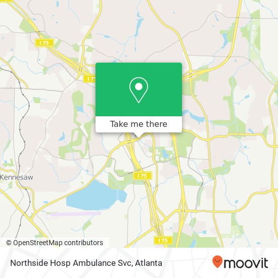 Northside Hosp Ambulance Svc map