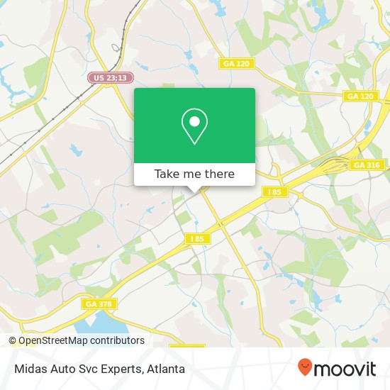 Mapa de Midas Auto Svc Experts