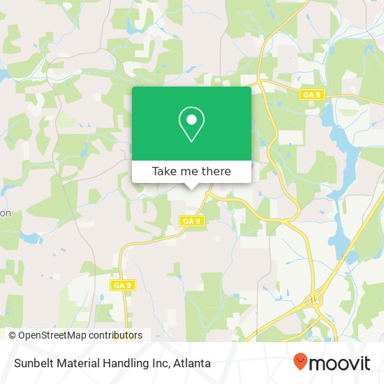 Mapa de Sunbelt Material Handling Inc