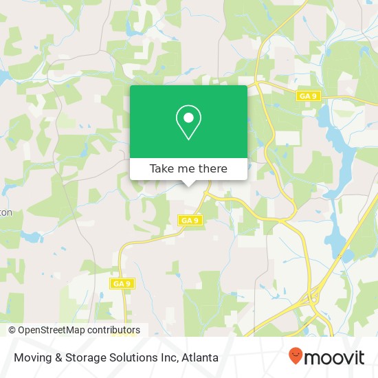 Moving & Storage Solutions Inc map