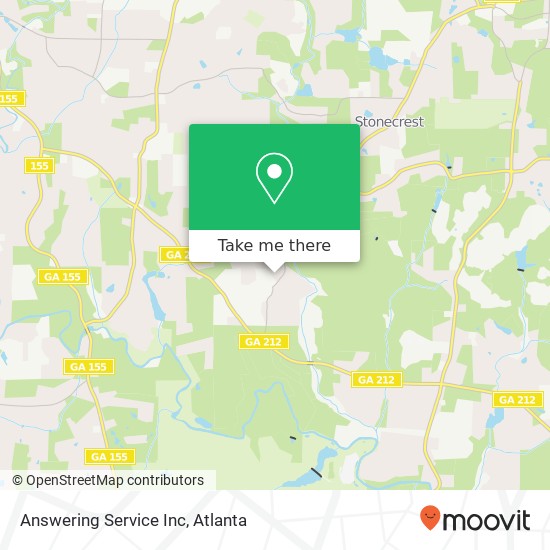 Answering Service Inc map