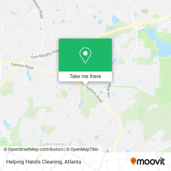 Helping Hands Cleaning map
