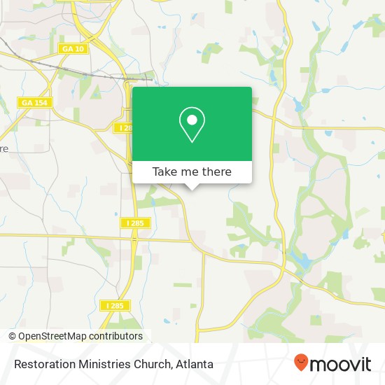 Restoration Ministries Church map
