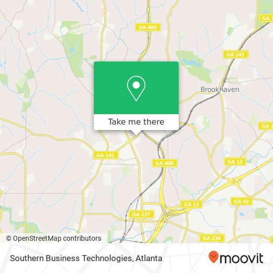 Southern Business Technologies map