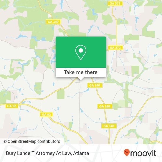 Mapa de Bury Lance T Attorney At Law