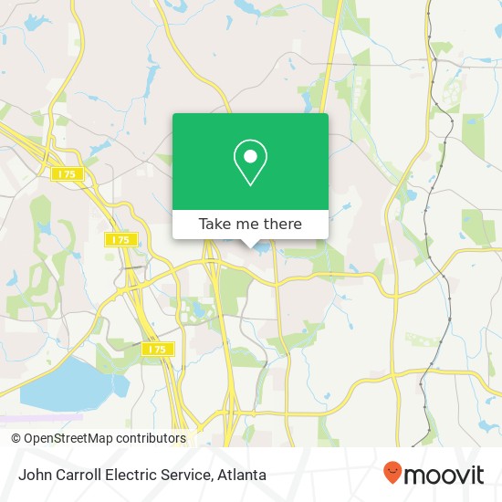 John Carroll Electric Service map