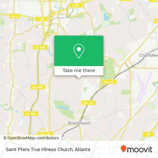 Mapa de Saint Pters True Hlness Church