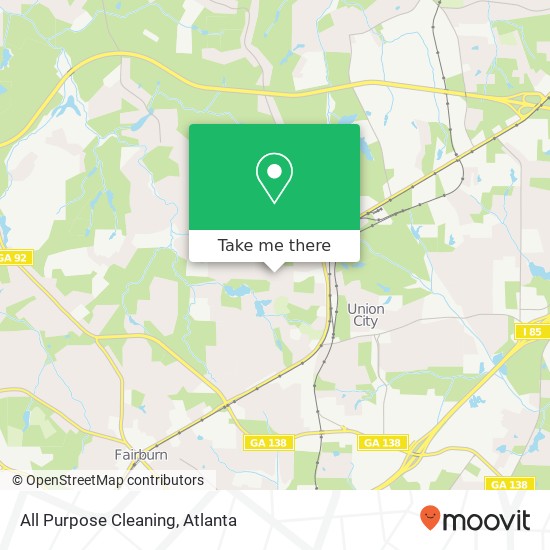 All Purpose Cleaning map