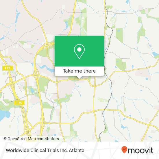 Mapa de Worldwide Clinical Trials Inc