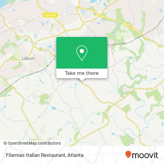 Filamias Italian Restaurant map