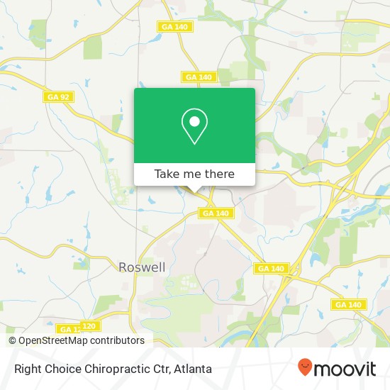 Right Choice Chiropractic Ctr map