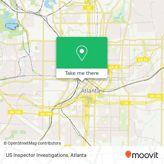 Mapa de US Inspector Investigations