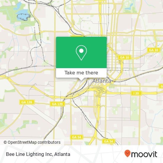 Mapa de Bee Line Lighting Inc