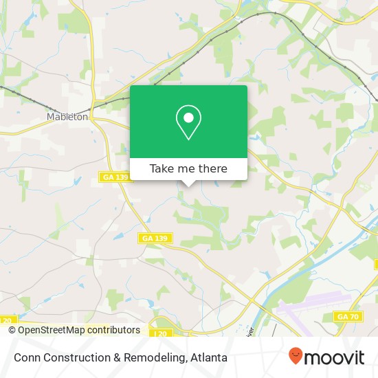 Mapa de Conn Construction & Remodeling