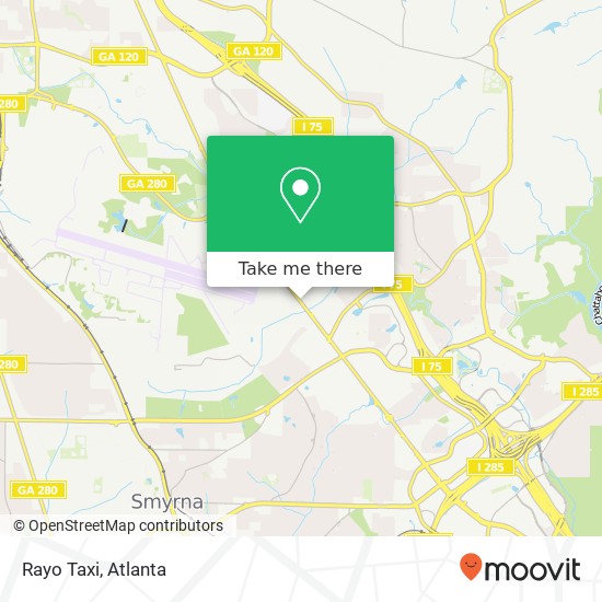 Rayo Taxi map