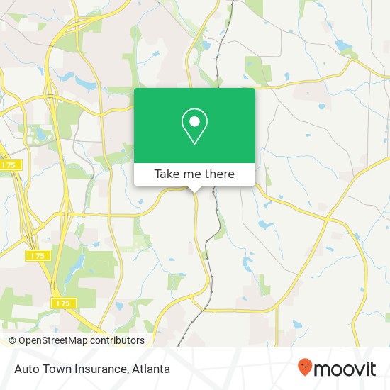Auto Town Insurance map