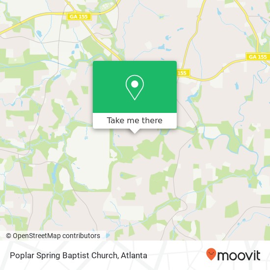 Mapa de Poplar Spring Baptist Church