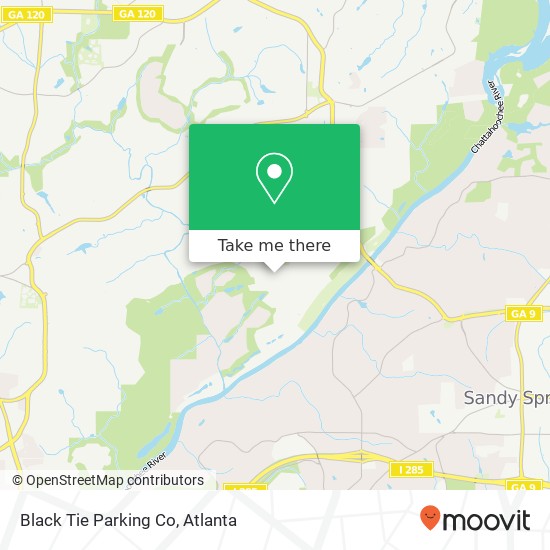 Black Tie Parking Co map