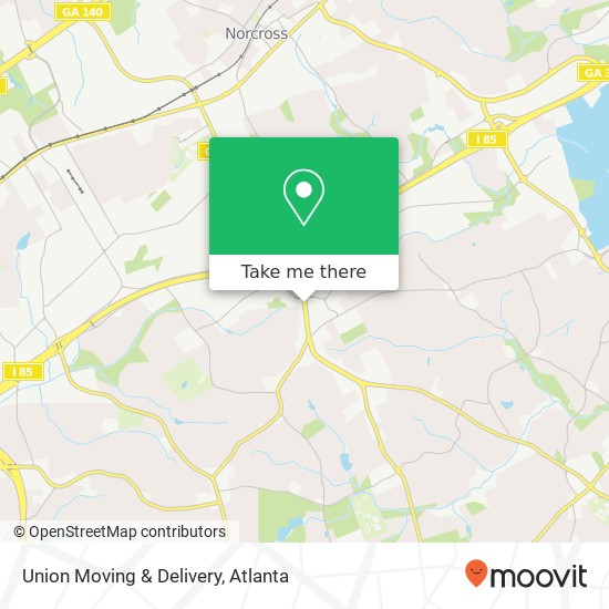 Mapa de Union Moving & Delivery
