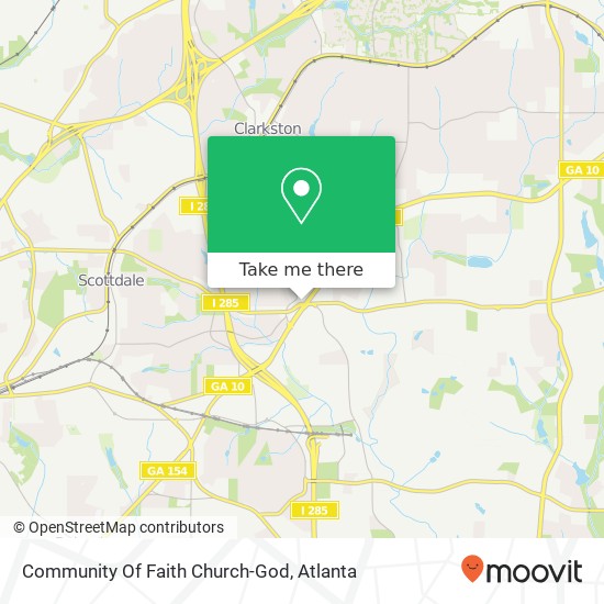 Community Of Faith Church-God map